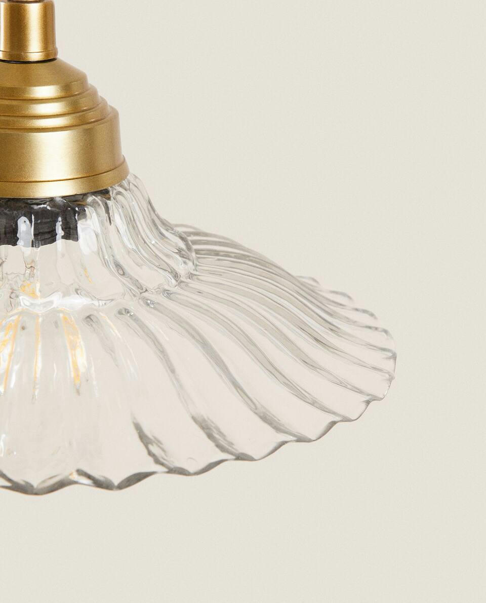 WAVY GLASS CEILING LAMP