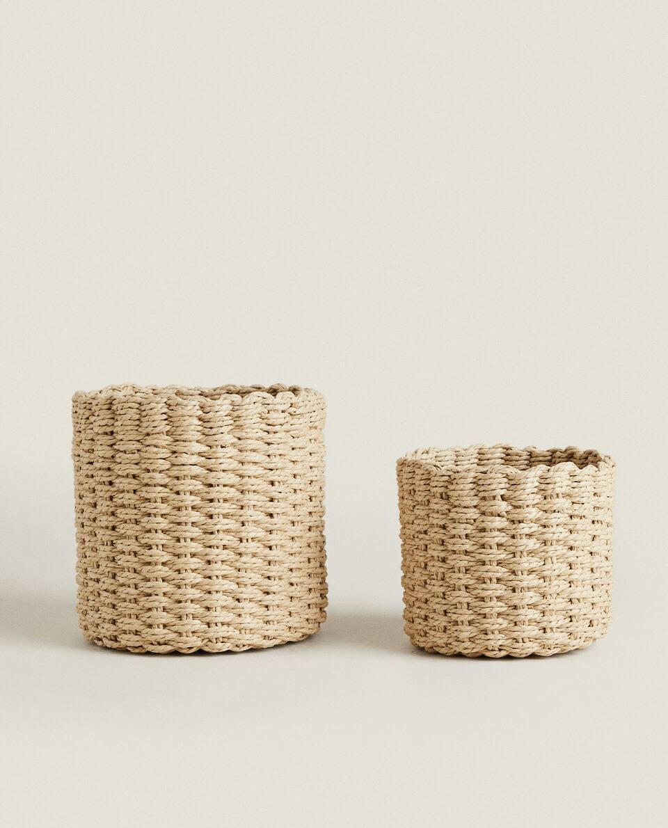 ROUND RATTAN BASKET
