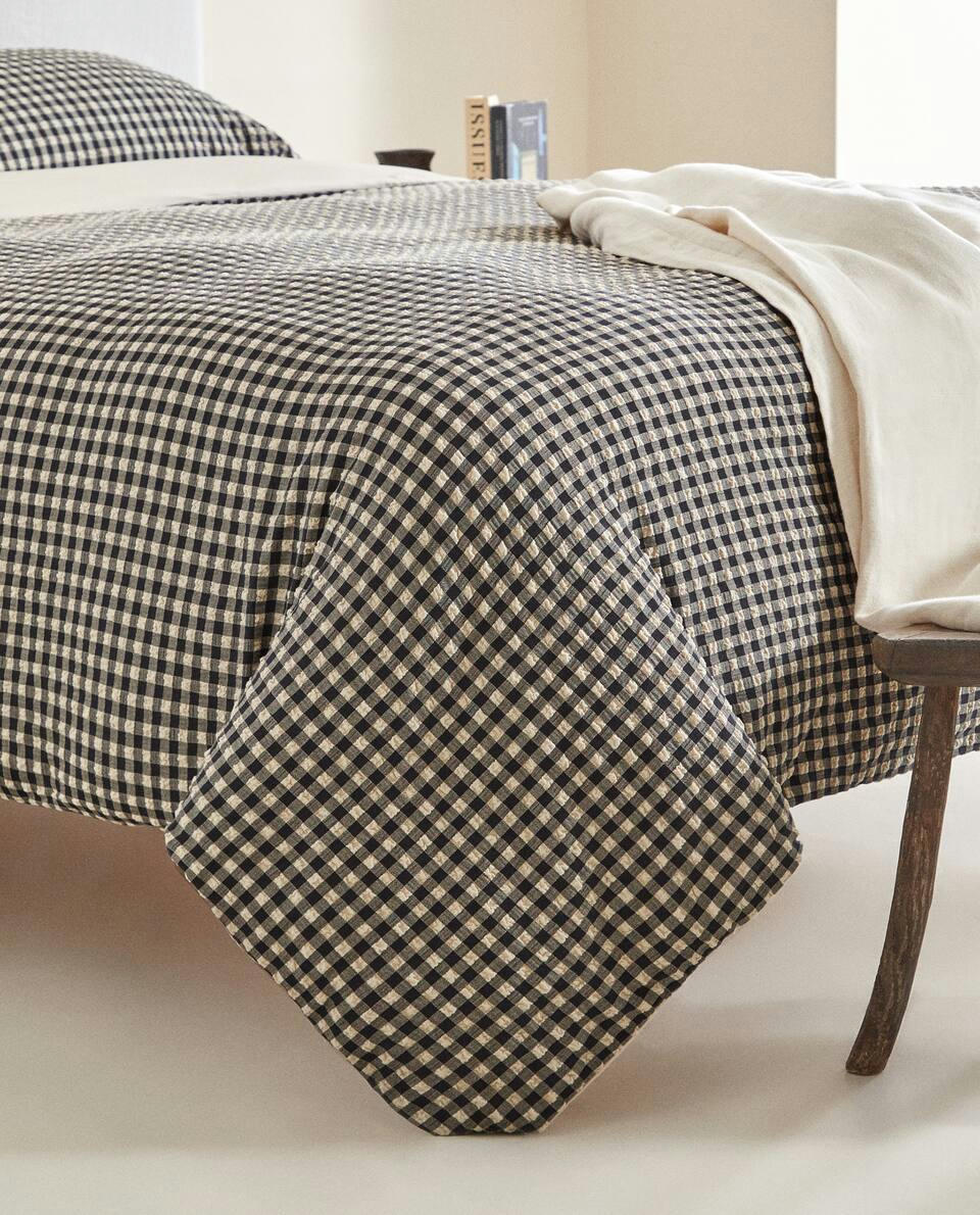CHECK DUVET COVER