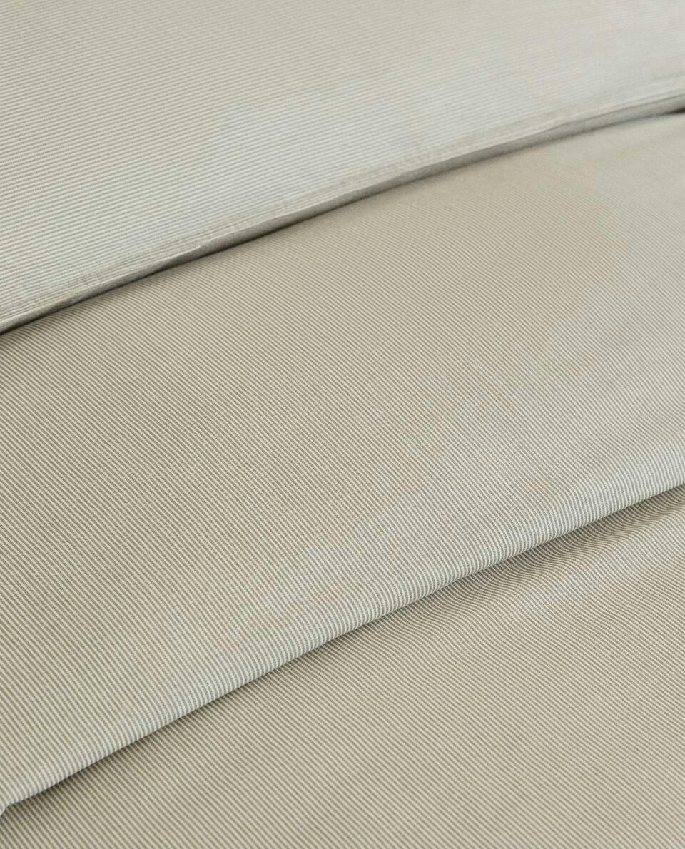 STRIPED COTTON DUVET COVER