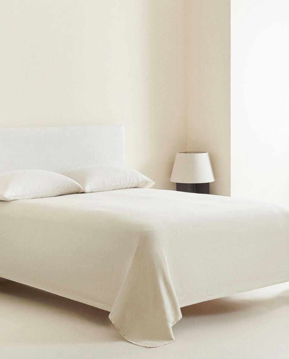 WASHED LINEN BEDSPREAD (400 GxM2)