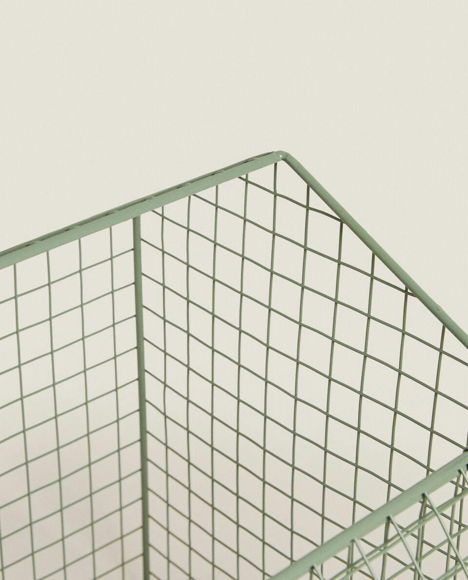 METAL BASKET WITH LID