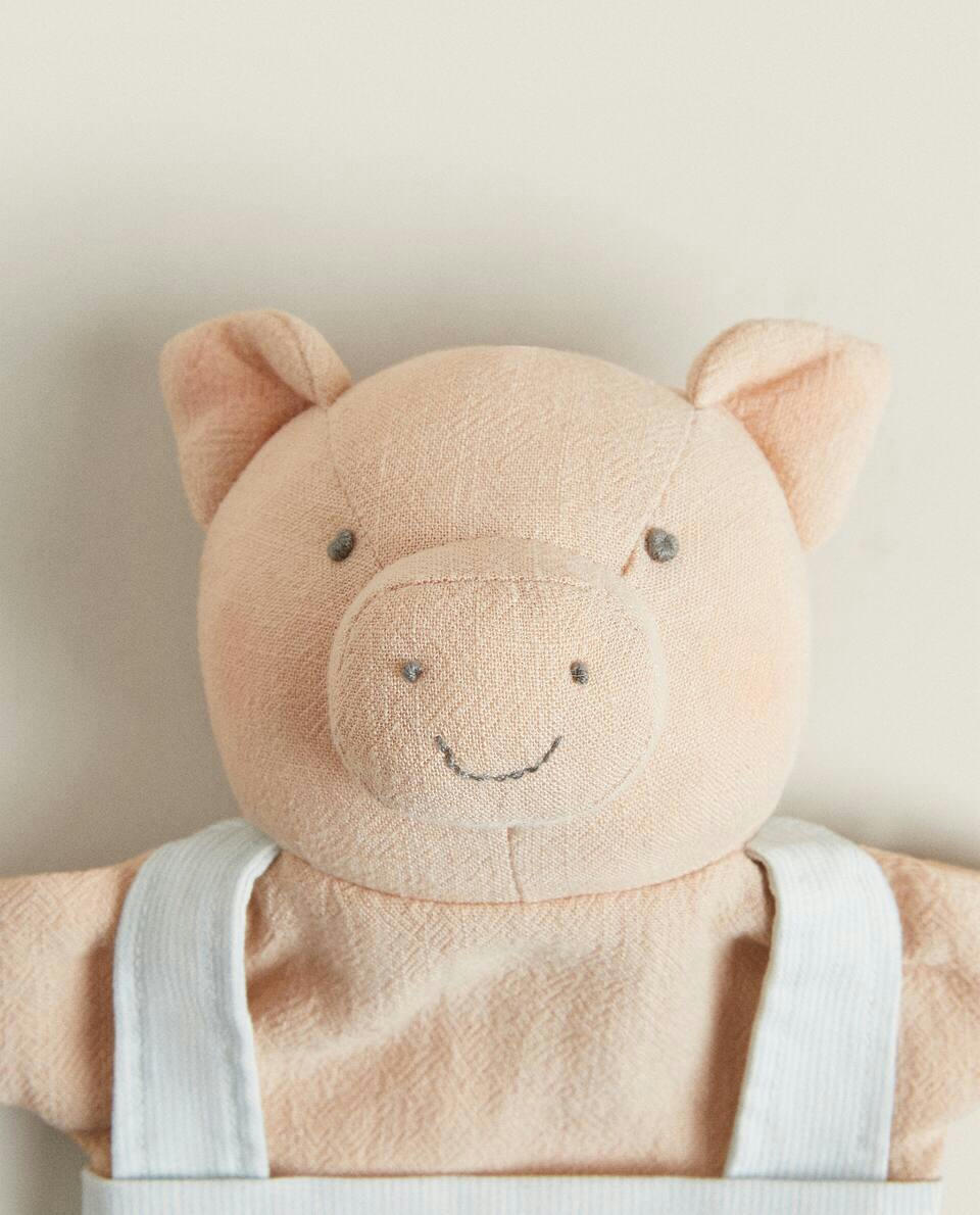CHILDREN’S SET OF THREE LITTLE PIG PUPPETS