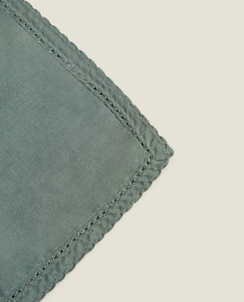 CHILDREN’S FLAT SHEET AND PILLOWCASE SET WITH TOPSTITCHING