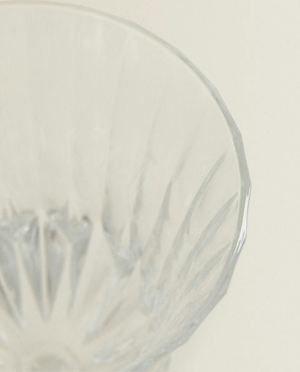 ENGRAVED CRYSTALLINE WATER GLASS
