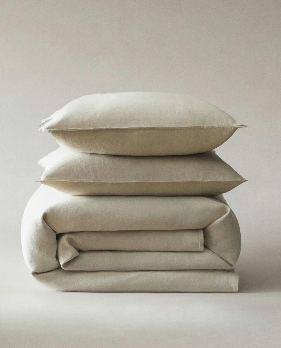 (140 GxM2) WASHED LINEN DUVET COVER
