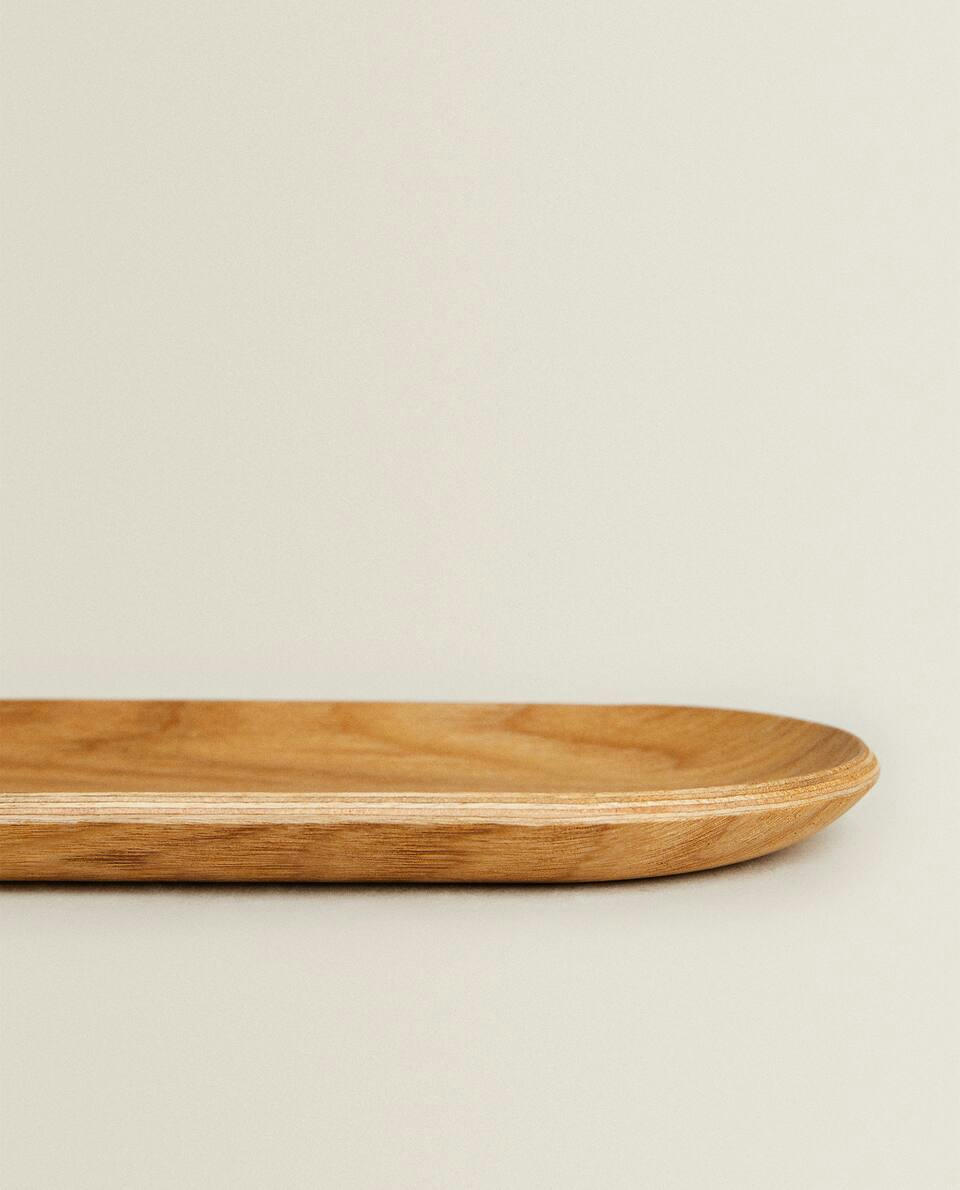 OVAL WOODEN TRAY