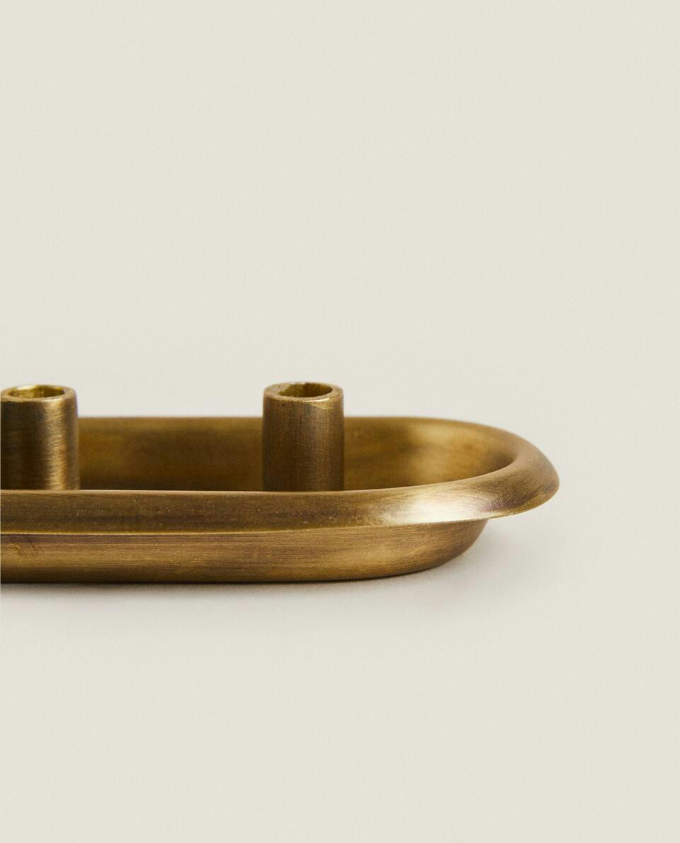 TRIPLE METAL TEALIGHT HOLDER