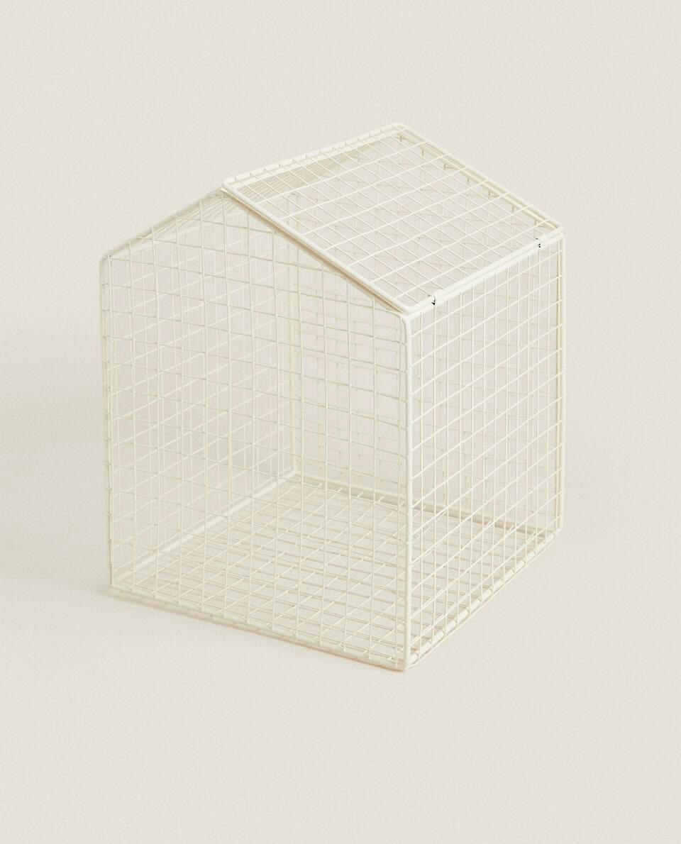 METAL BASKET WITH LID