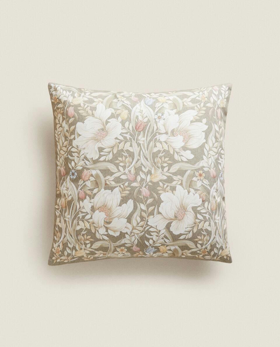 FLORAL PRINT CUSHION COVER