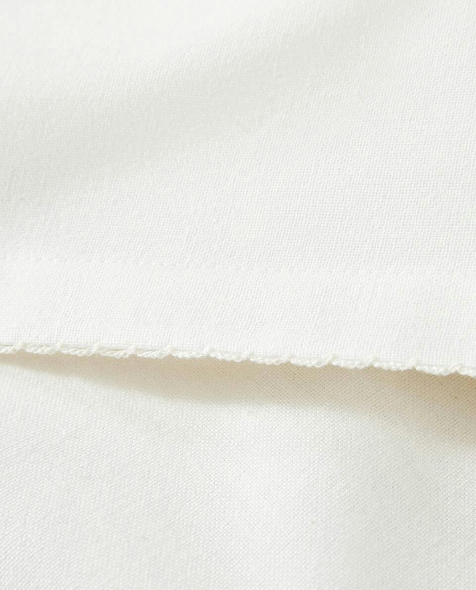 TOPSTITCHED TABLECLOTH