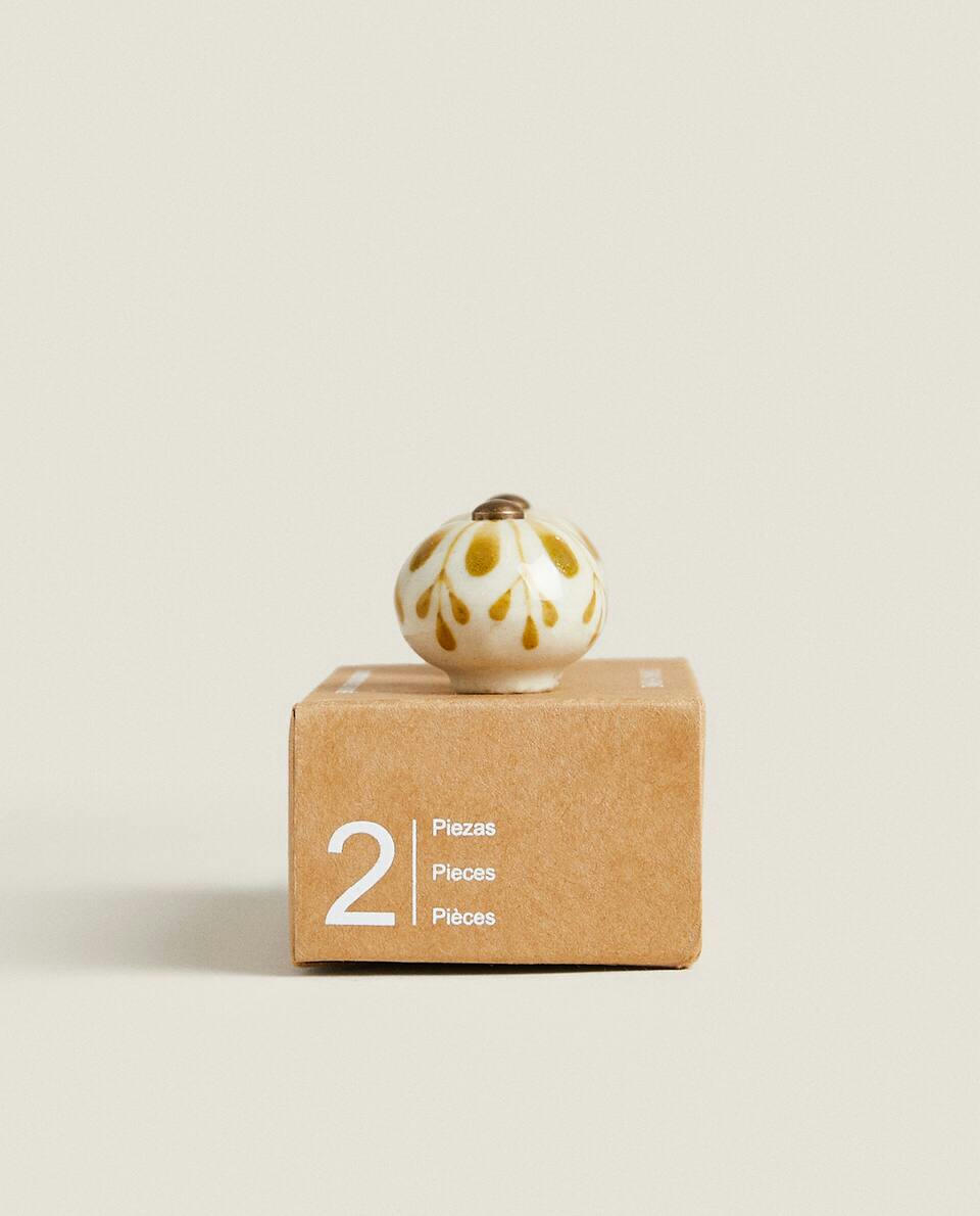 FLOWER DOOR KNOB (PACK OF 2)