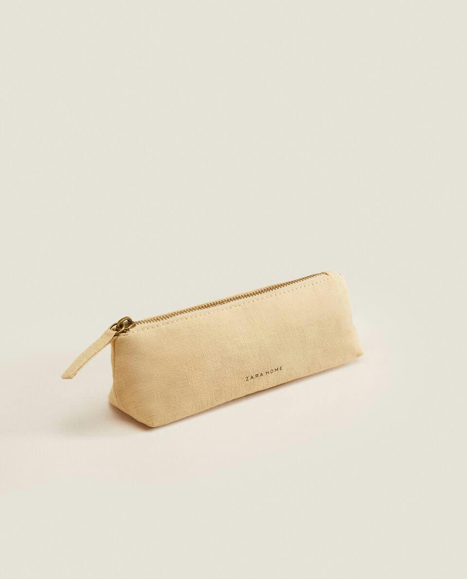 SMALL COTTON TOILETRY BAG