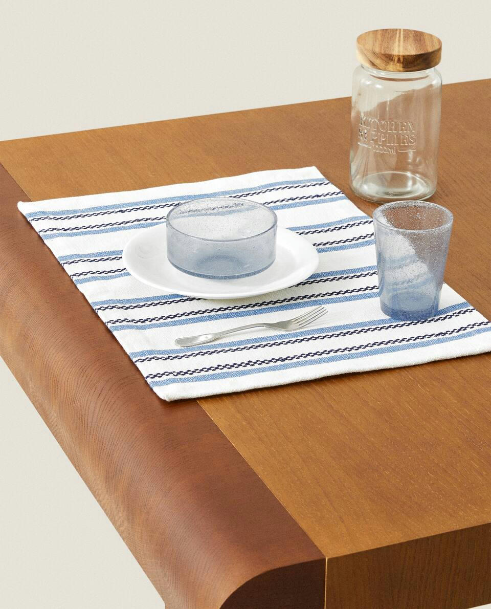 STRIPED COTTON PLACEMAT