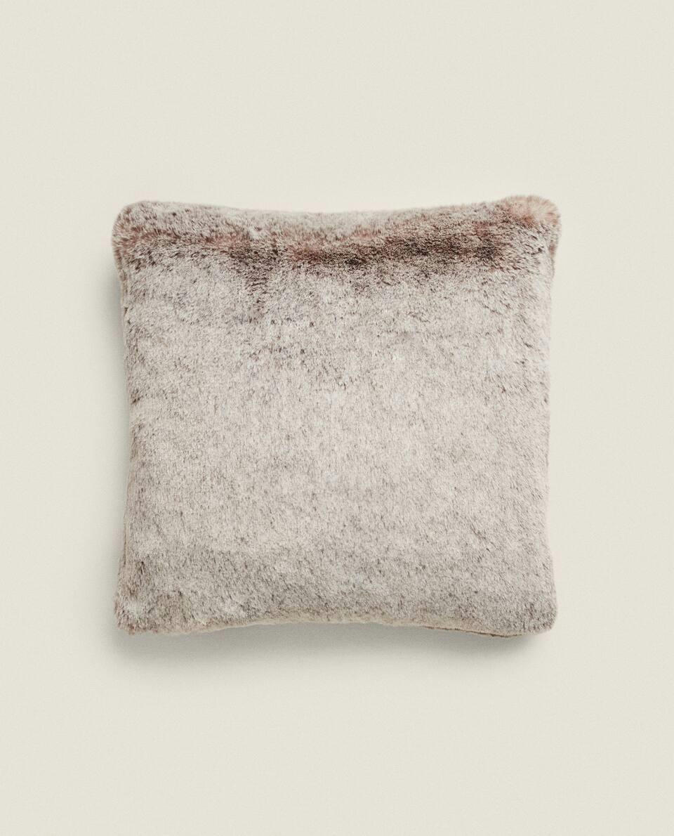 FUR CUSHION COVER