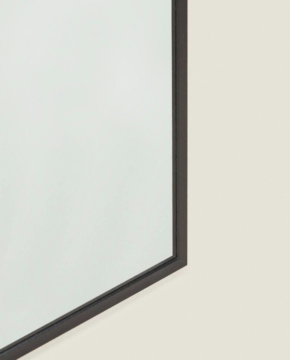 RECTANGULAR METAL WALL MIRROR