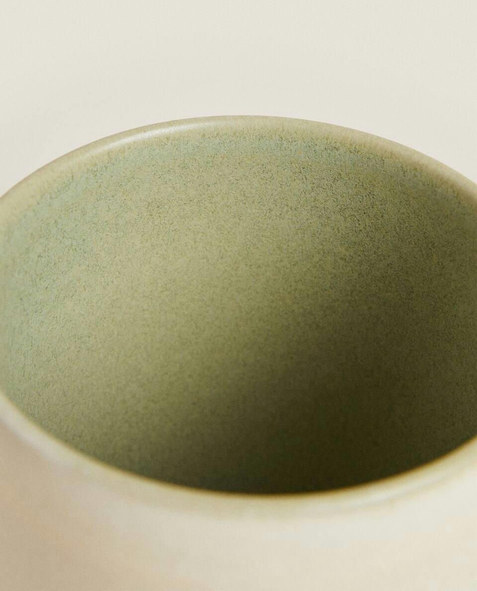 COLOURED STONEWARE TUMBLER