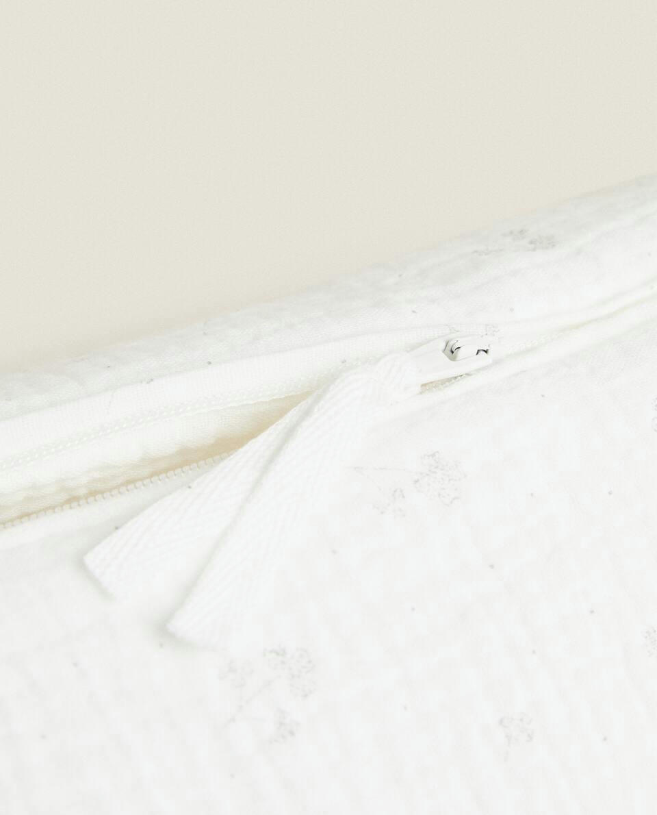 COTTON MUSLIN CLOVER TOILETRY BAG