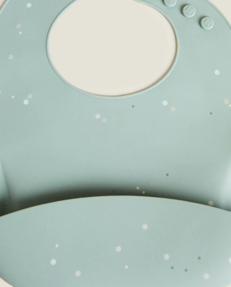 SILICONE POLKA DOT BIB