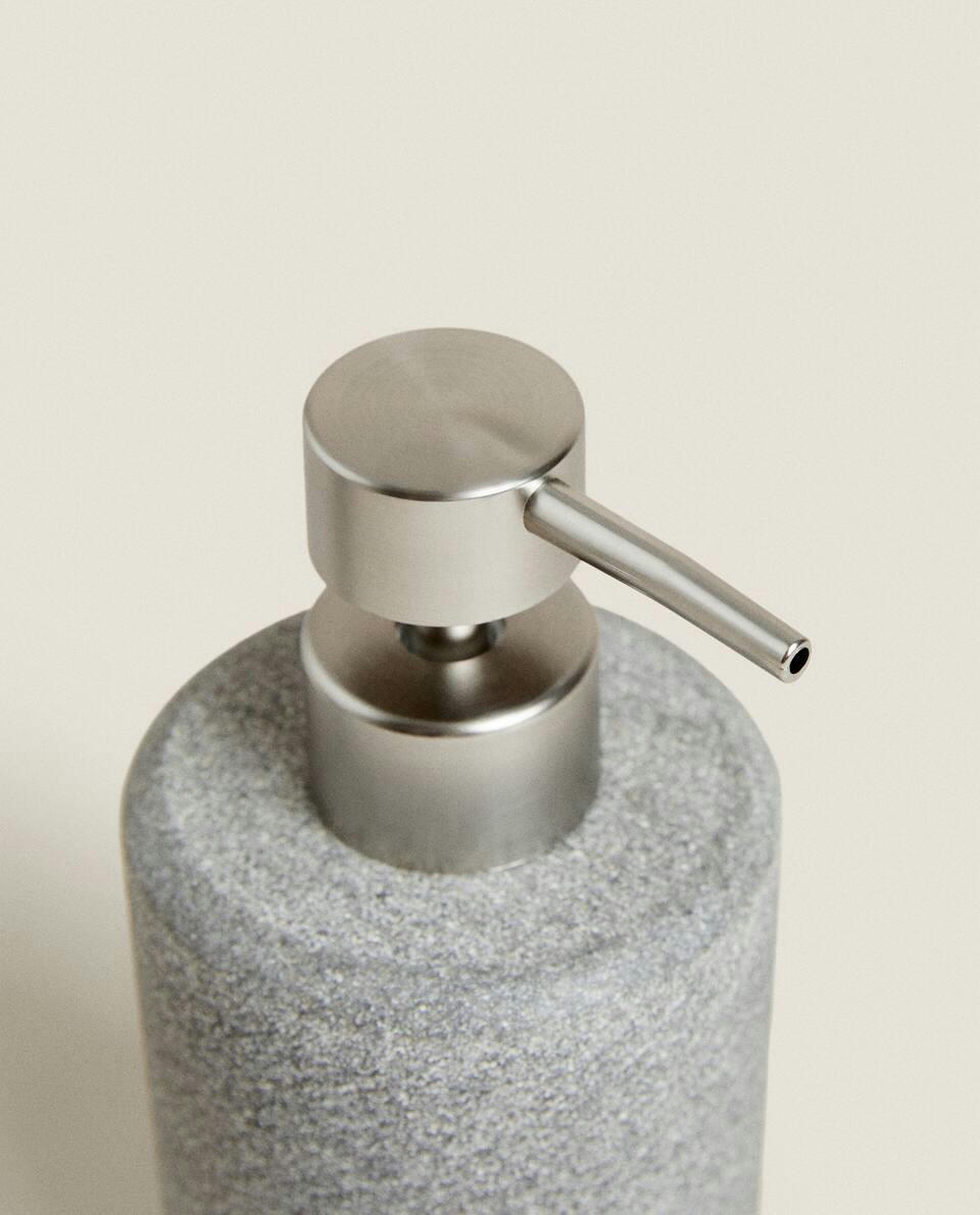 GREY RESIN BATHROOM SET