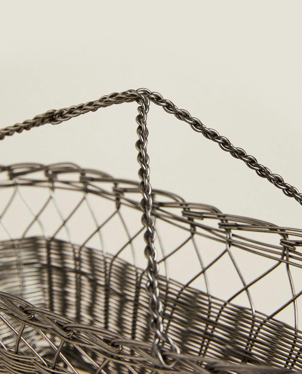 METAL BOTTLE HOLDER BASKET