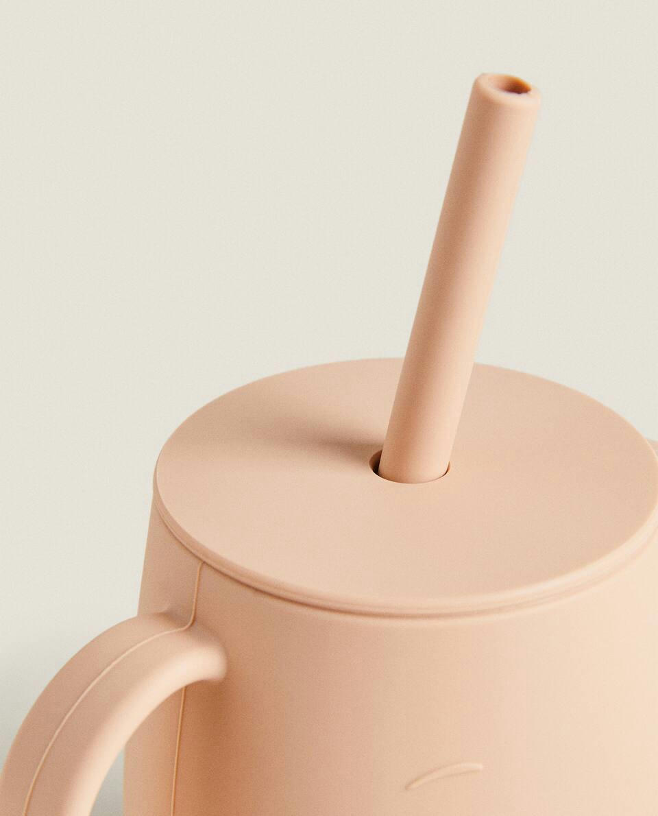 MOUSE SILICONE TUMBLER WITH STRAW