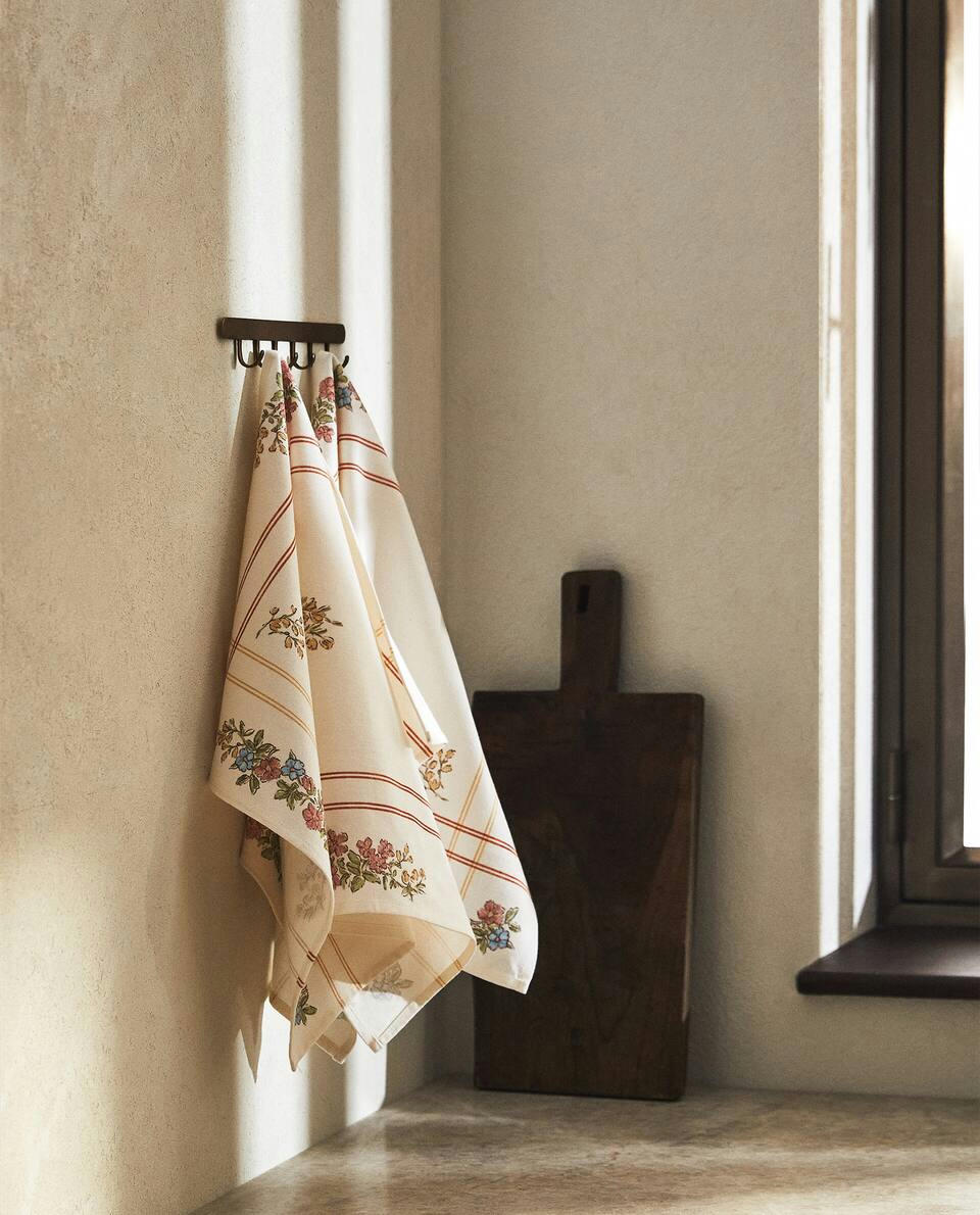 FLORAL PRINT TEA TOWEL (PACK OF 2)