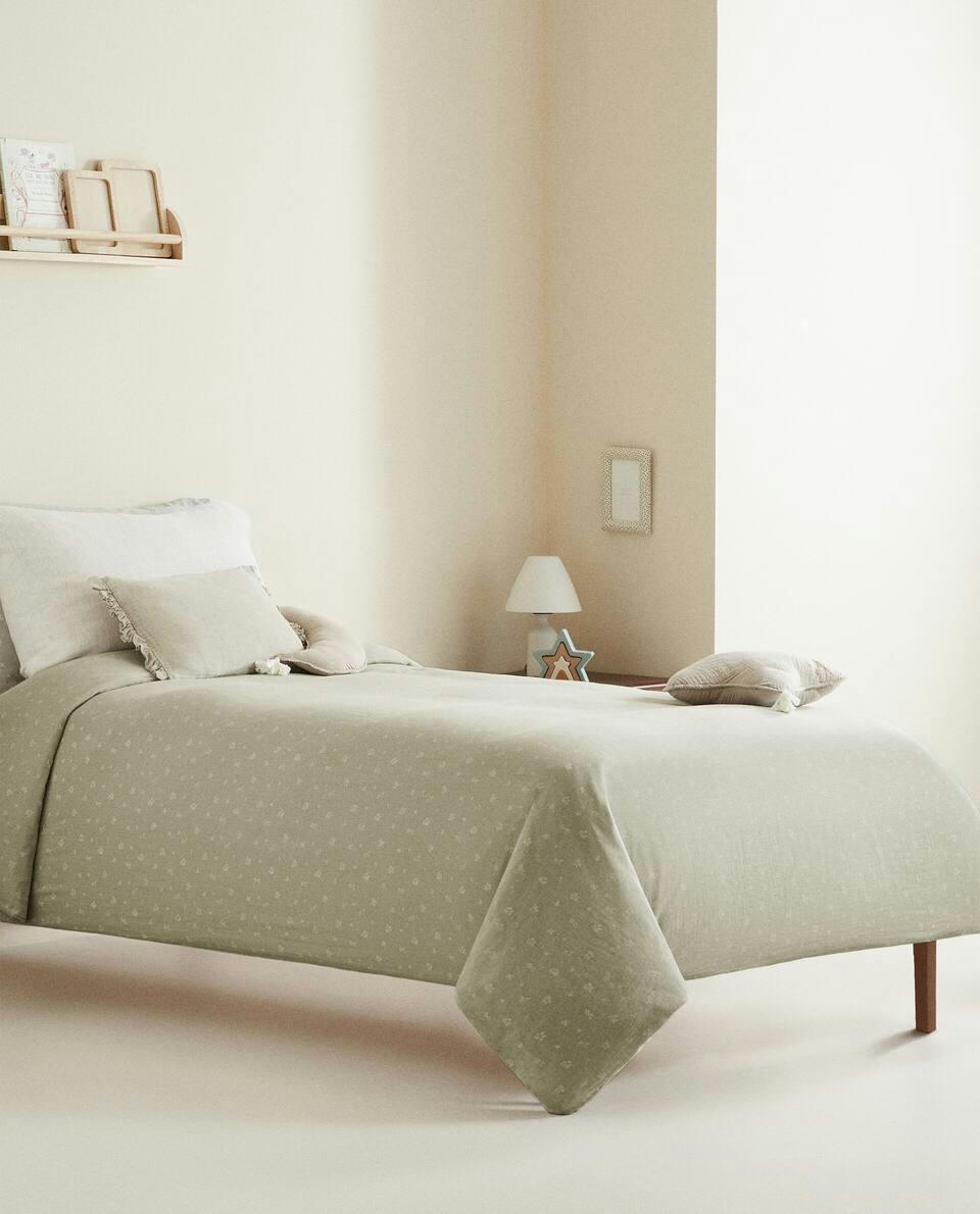 CLOVER COTTON MUSLIN FITTED SHEET