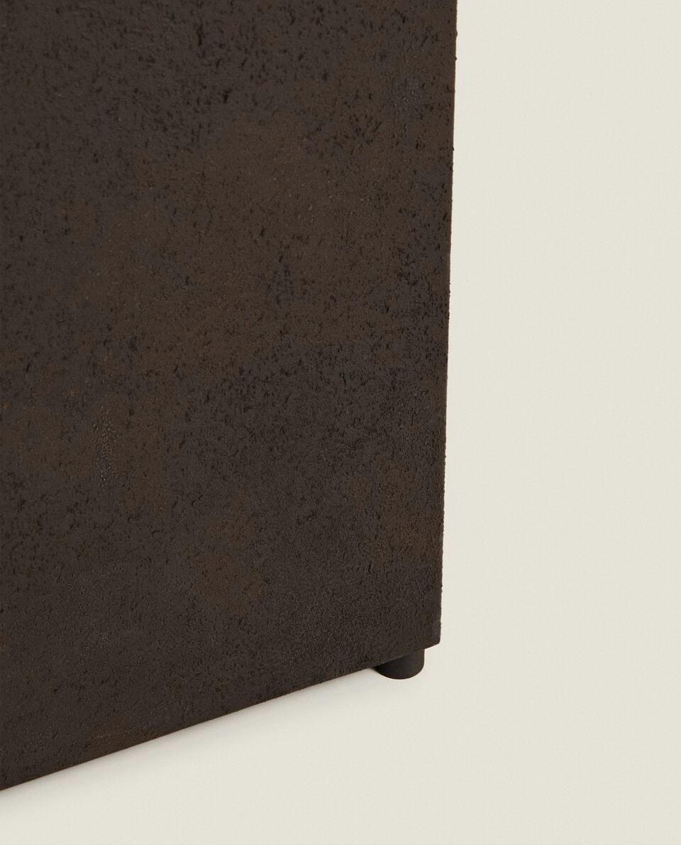 SQUARE METAL SIDE TABLE