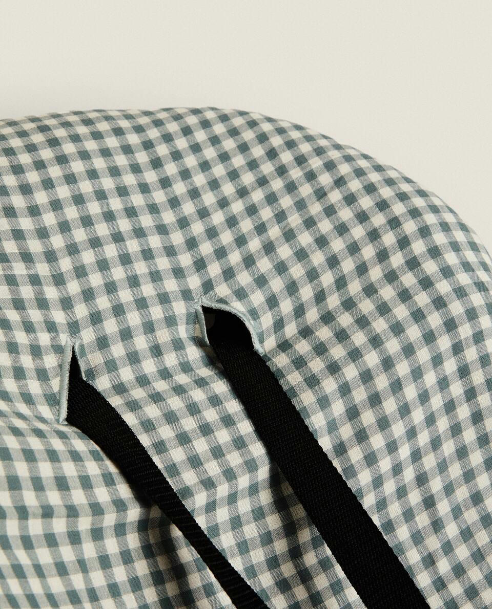 CHILDREN’S CHECK BABY CARRIER SEAT CUSHION