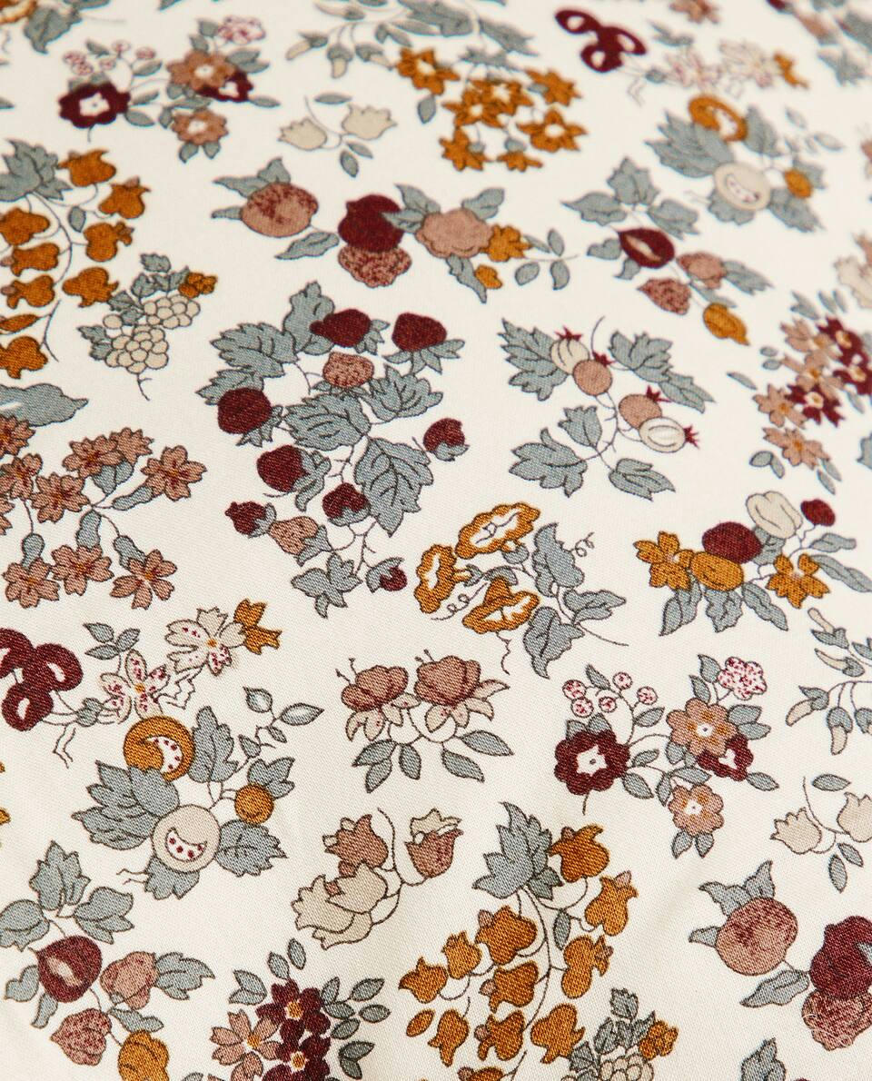 FLORAL PRINT FABRIC CHILDREN’S STAR CUSHION