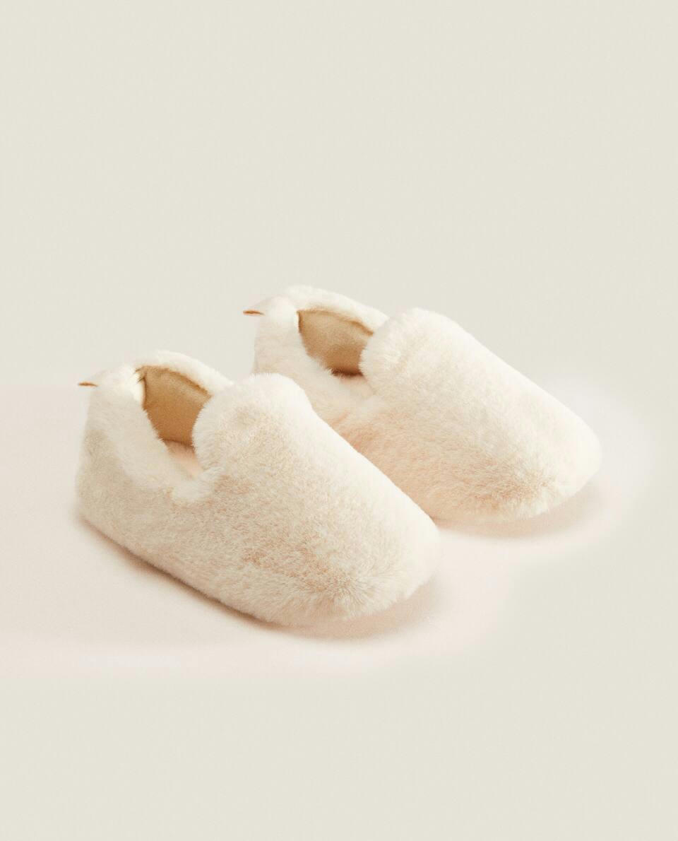 FAUX FUR SLIPPERS