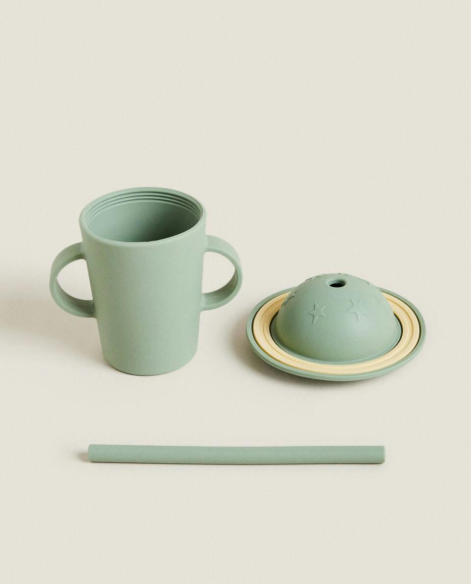 PLANETS BEAKER WITH STRAW