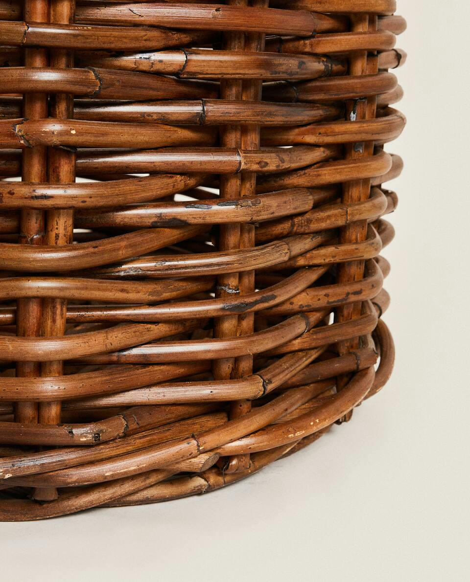 LARGE CHUNKY RATTAN BASKET