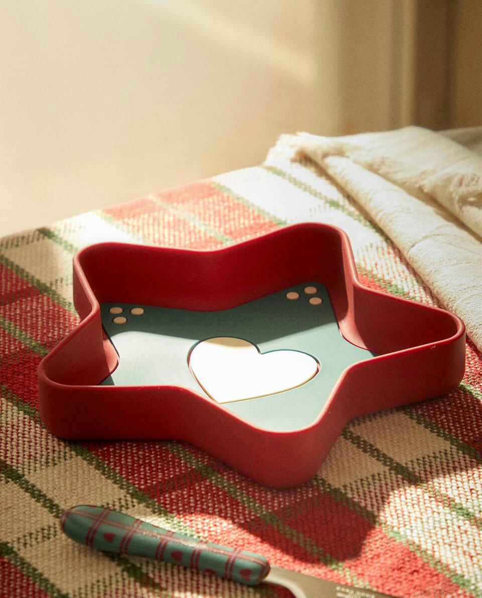 SILICONE CHRISTMAS STAR PLATE