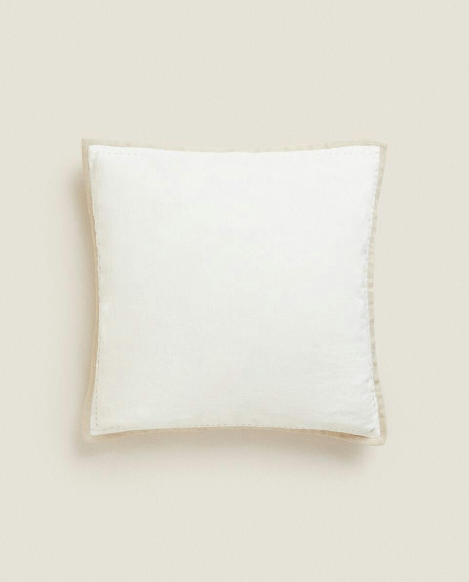 CUSHION COVER WITH CONTRAST EDGE