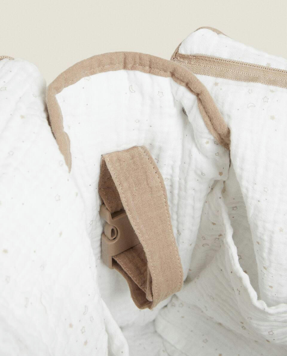 MUSLIN MATERNITY BAG WITH LITTLE STAR PRINT