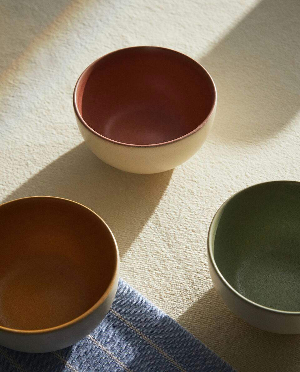 COLOURED MINI STONEWARE BOWL
