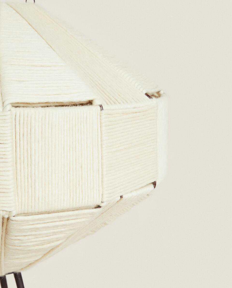 WOVEN WOOL FLOOR LAMP