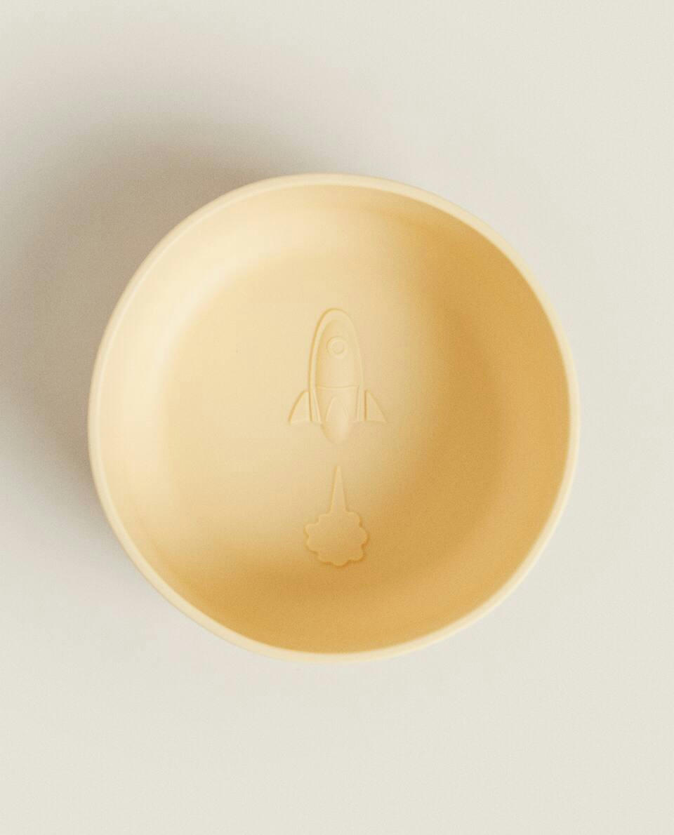SILICONE BOWL WITH ROCKETS
