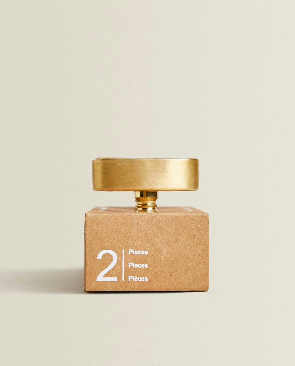 CONTRAST MARBLE DOOR KNOB (PACK OF 2)