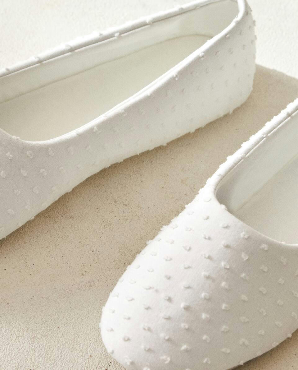 COTTON BALLERINA SLIPPERS