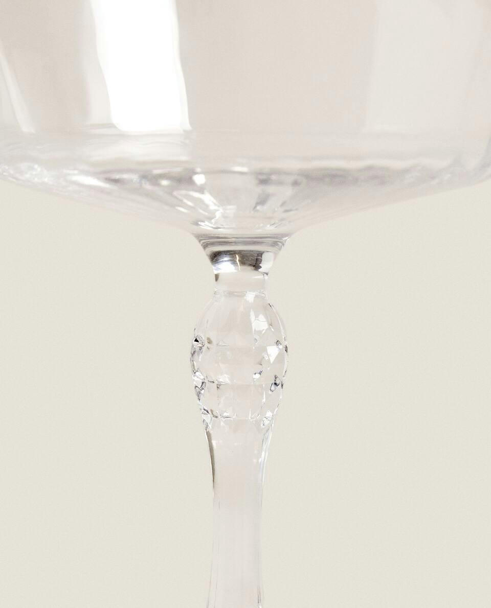 FACETED COCKTAIL GLASS