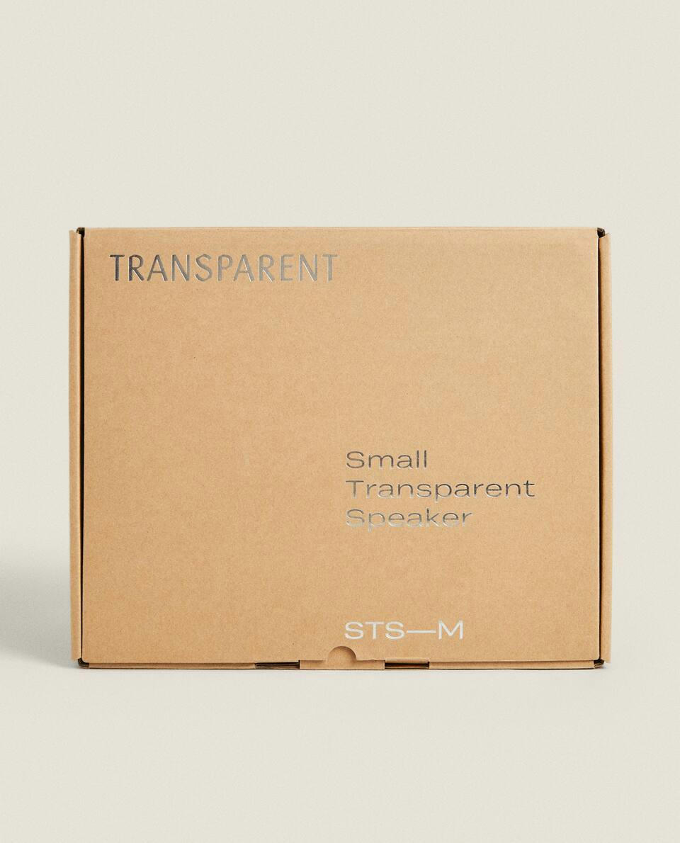 SMALL TRANSPARENT ALUMINIUM GLASS SPEAKER