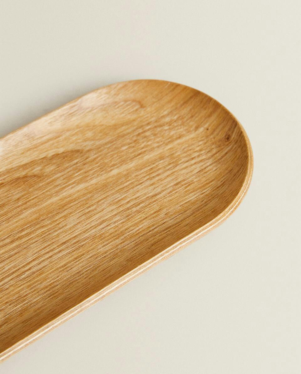 OVAL WOODEN TRAY