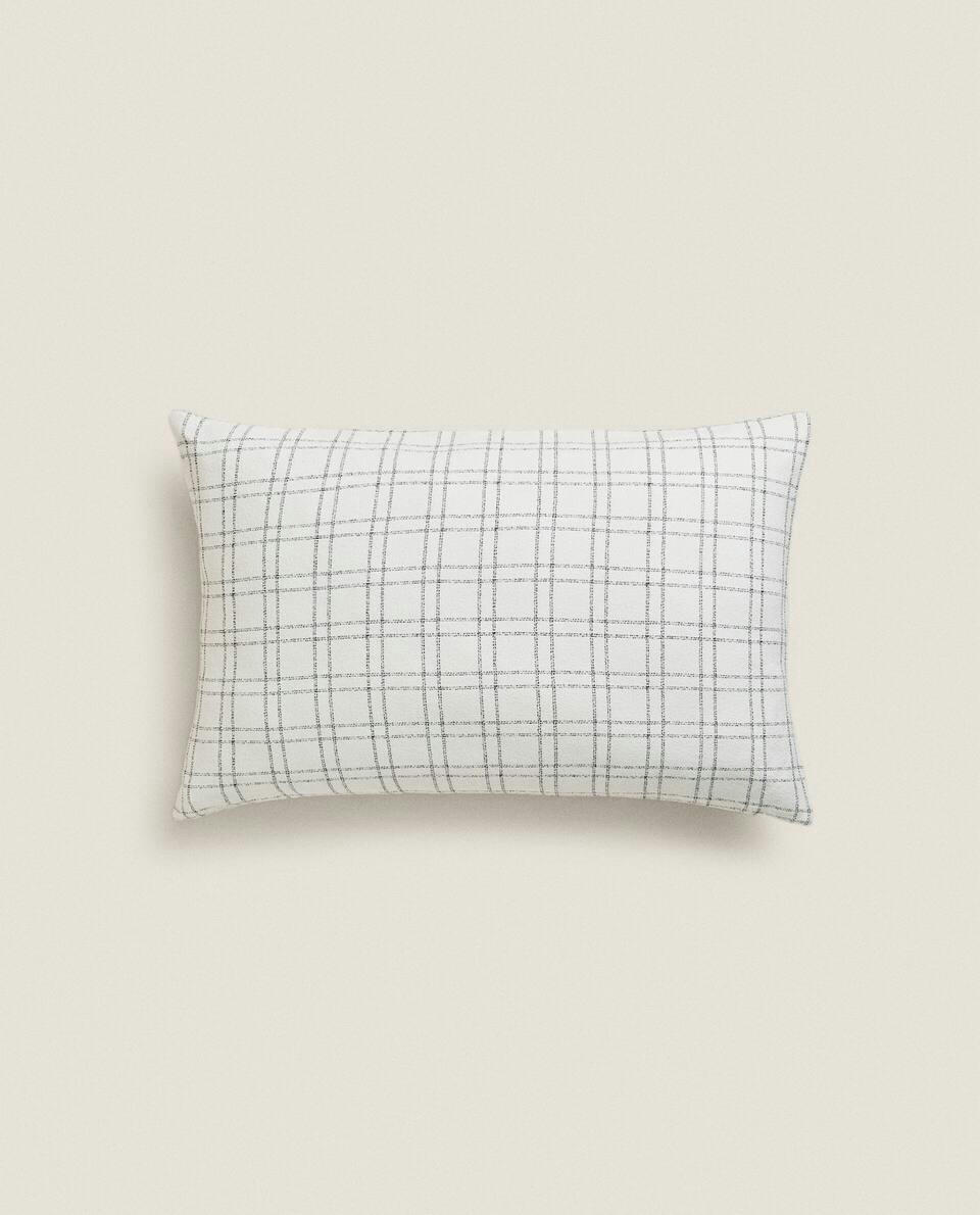 CHECK CUSHION COVER
