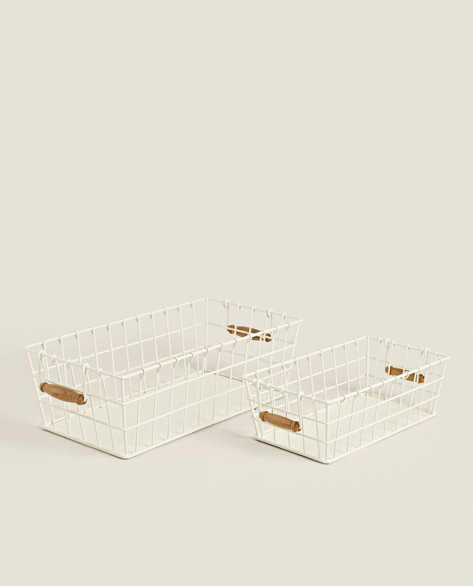 LACQUERED METALLIC BASKET