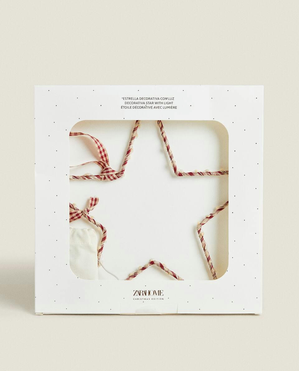 LIGHT-UP STAR CHRISTMAS DECORATION