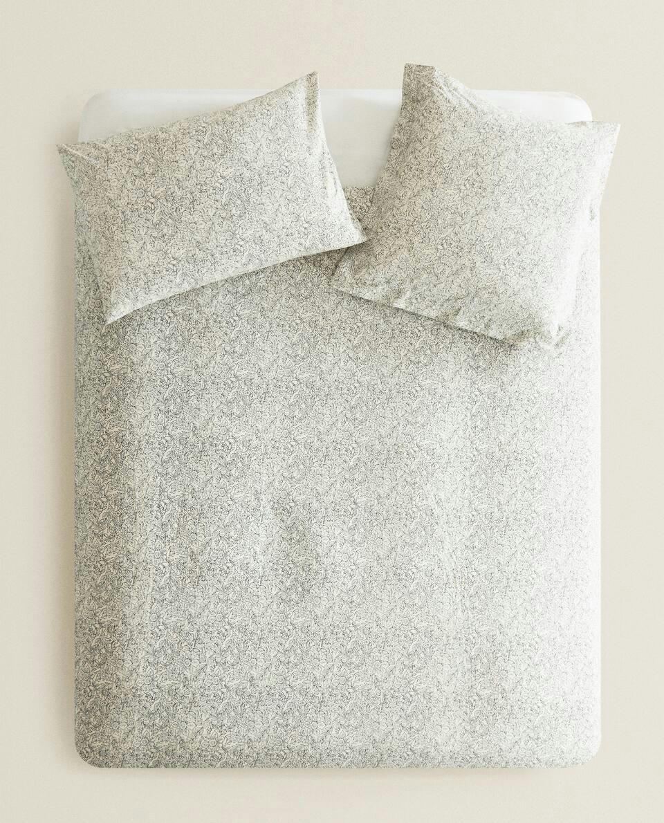 FLORAL PRINT DUVET COVER