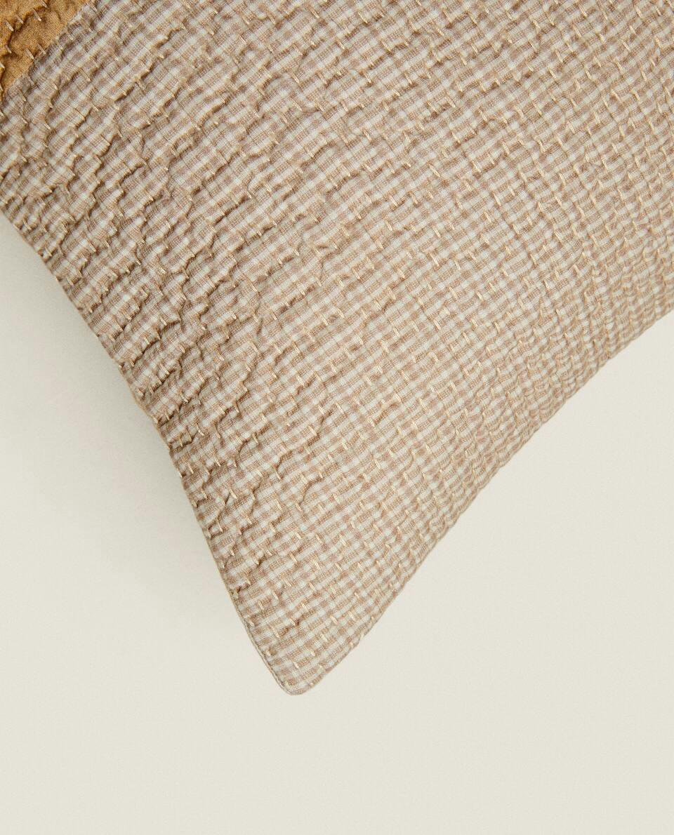 EMBROIDERED CUSHION COVER